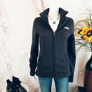 The North Face Women's Black Fleece Lined Warm Full-Zip Jacket